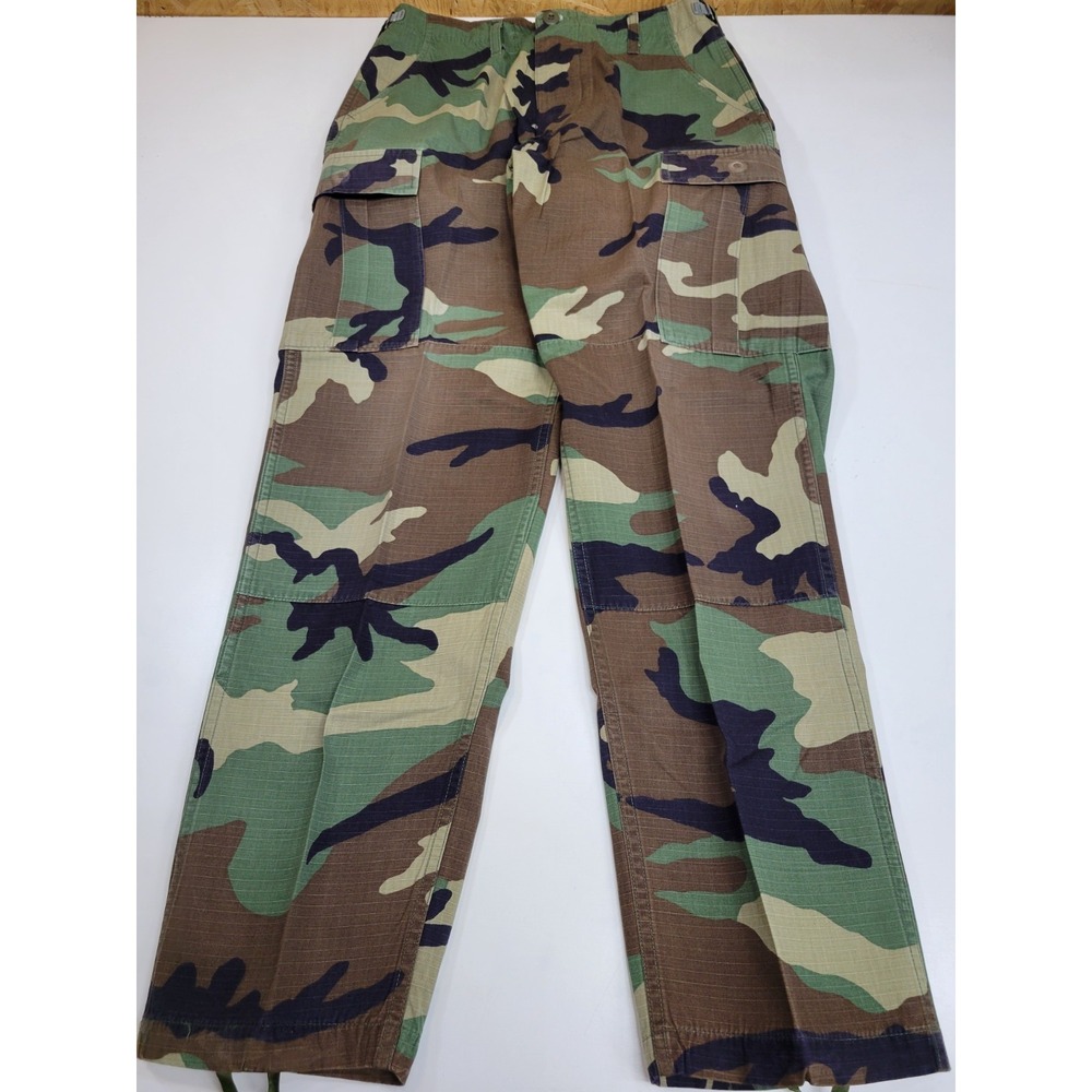 Propper Woodland Camo BDU Military Combat Cargo Pants 100% Cotton Ripstop 30x32